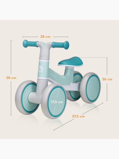 Bicicleta de equilíbrio LIONELO Villy – Bicicleta infantil – 4 rodas – Amortecimento dianteiro - Kiabi