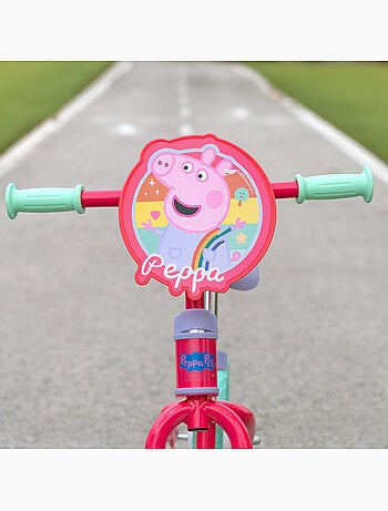 Bicicleta peppa pig sem pedais e ajustável em altura máx. 20 kg