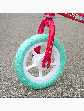 Bicicleta peppa pig sem pedais e ajustável em altura máx. 20 kg