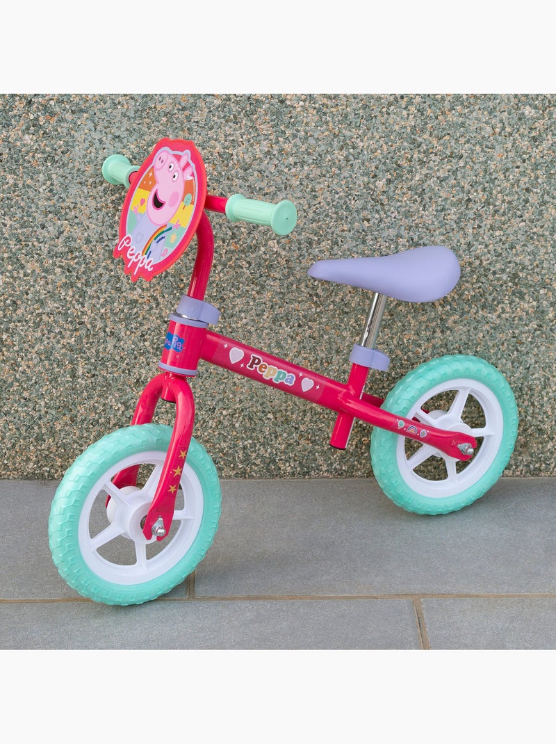 Bicicleta peppa pig sem pedais e ajustável em altura máx. 20 kg N/D - Kiabi