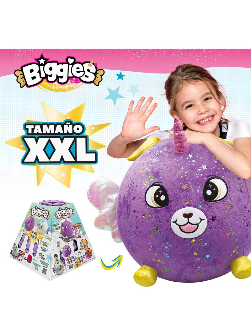 Biggies xxl insuflável peluche cão brilhante Malva lilás - Kiabi
