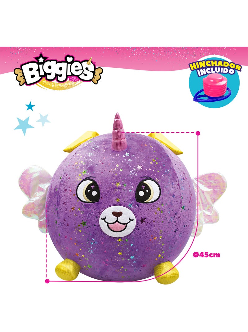 Biggies xxl insuflável peluche cão brilhante Malva lilás - Kiabi