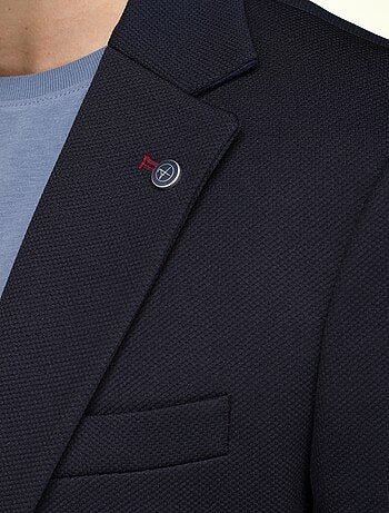 Blazer casual com gola de fato - Silverstone