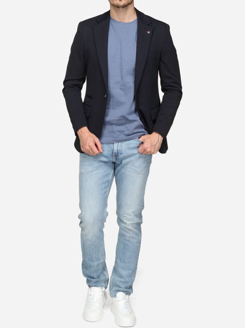 Blazer casual com gola de fato - Silverstone - Kiabi