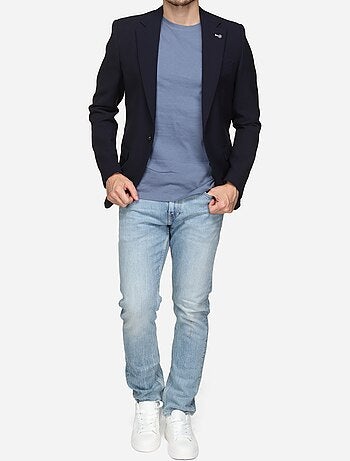 Blazer casual com gola de fato - Silverstone