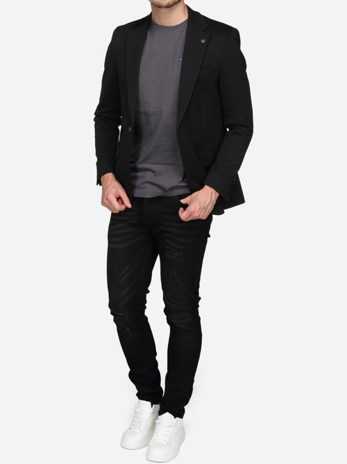 Blazer casual com gola de fato - Silverstone - Kiabi