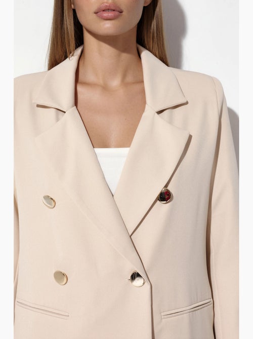 Blazer clássico com abotoamento duplo bdart - Kiabi Blazer clássico com abotoamento duplo bdart - Kiabi