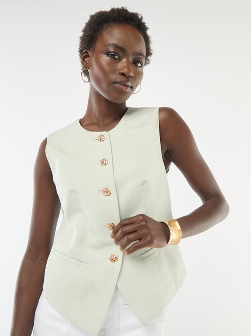 Blazer com botões dourados - Kiabi