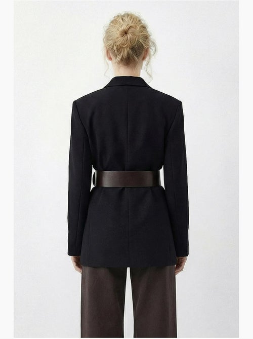 Blazer com decote em v e cinto lucci - Kiabi Blazer com decote em v e cinto lucci - Kiabi