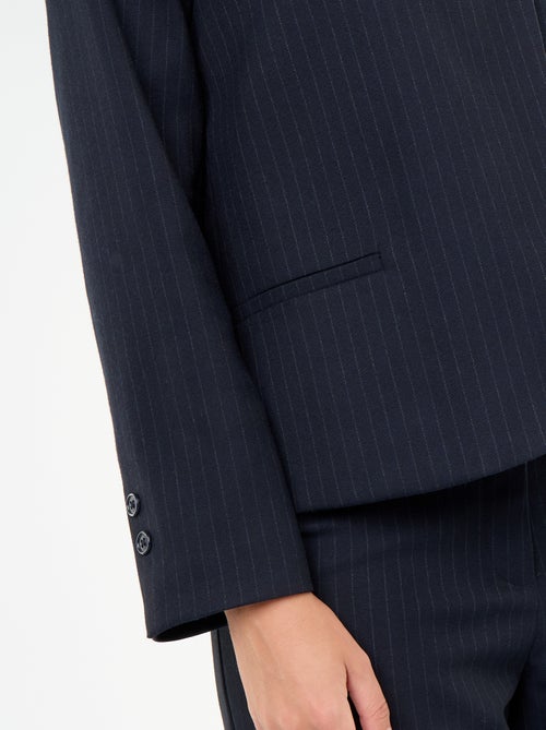 Blazer com gola subida e efeito cruzado - Kiabi Blazer com gola subida e efeito cruzado - Kiabi