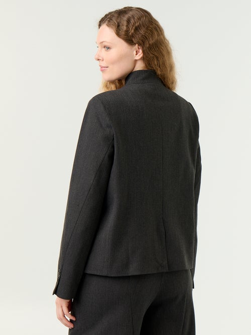 Blazer com gola subida e efeito cruzado - Kiabi Blazer com gola subida e efeito cruzado - Kiabi