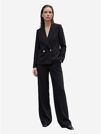 Blazer com gola xaile e botões my fashion