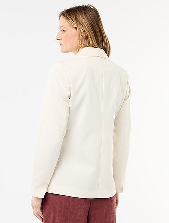 Blazer com gola xale