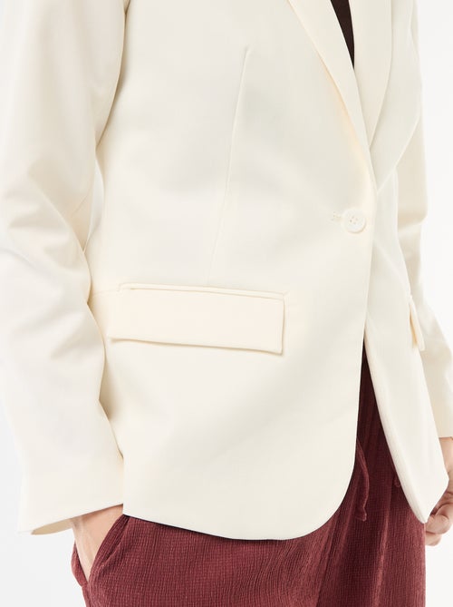 Blazer com gola xale - Kiabi