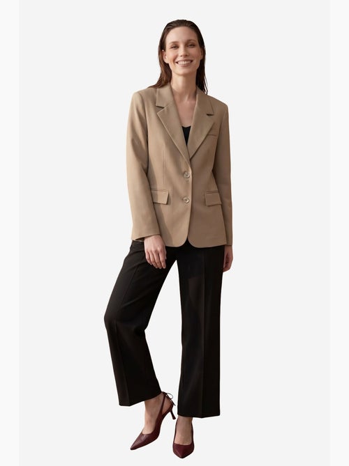 Blazer com gola xale e fecho de botões my fashion - Kiabi