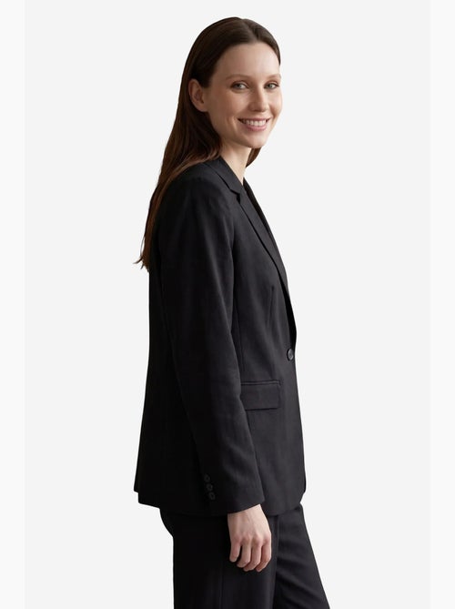 Blazer com gola xale e fecho de botões my fashion - Kiabi
