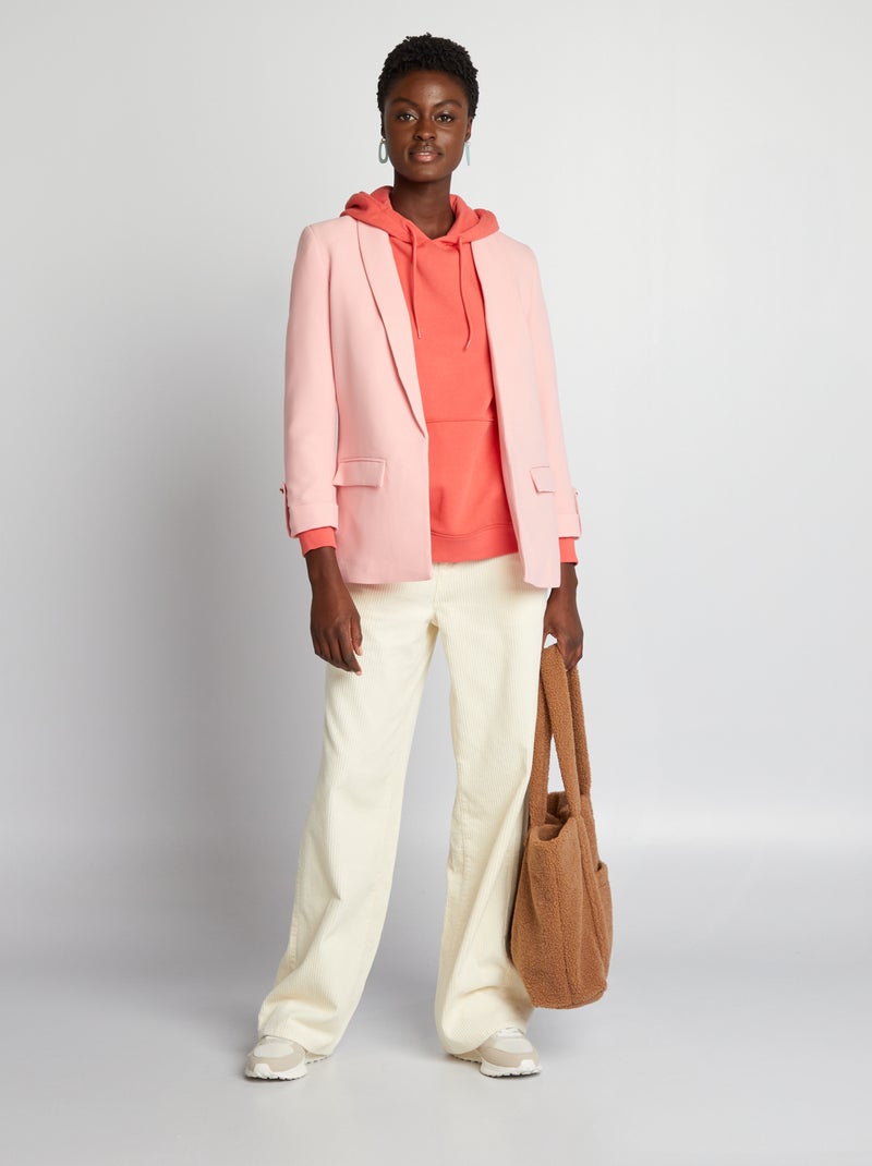 Blazer com mangas 3/4 ROSA - Kiabi