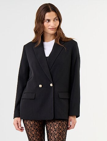 Blazer comprido cintado