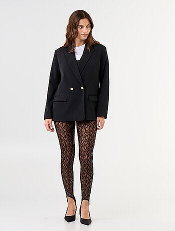 Blazer comprido cintado