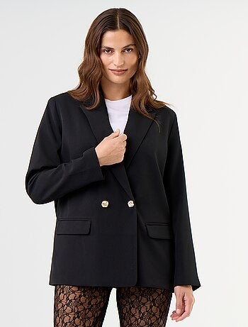 Blazer comprido cintado