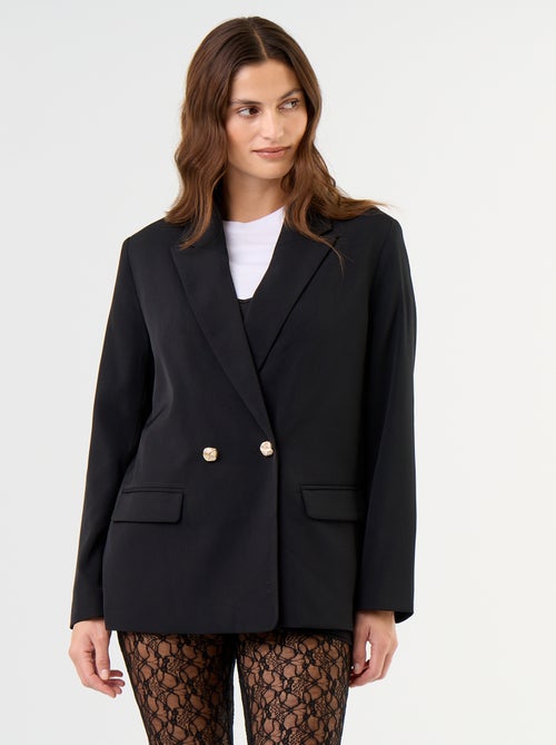Blazer comprido cintado - Kiabi Blazer comprido cintado - Kiabi