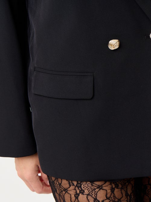Blazer comprido cintado - Kiabi Blazer comprido cintado - Kiabi