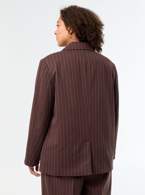 Blazer comprido com abotoamento duplo - Kiabi