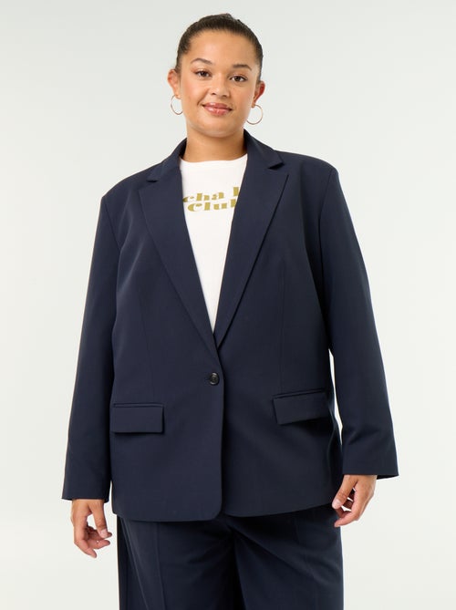 Blazer comprido de alfaiataria - Kiabi Blazer comprido de alfaiataria - Kiabi
