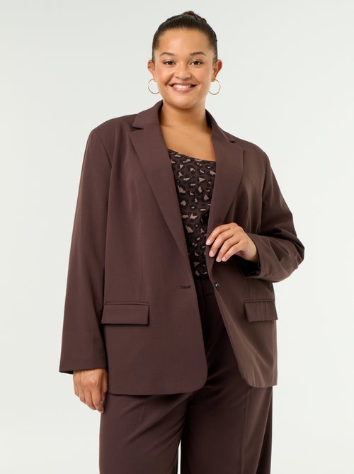 Blazer comprido de alfaiataria - Kiabi Blazer comprido de alfaiataria - Kiabi