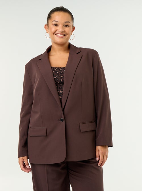 Blazer comprido de alfaiataria - Kiabi Blazer comprido de alfaiataria - Kiabi