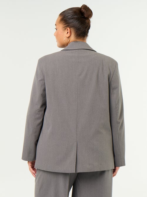 Blazer comprido de alfaiataria - Kiabi Blazer comprido de alfaiataria - Kiabi