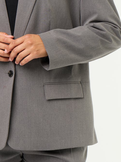Blazer comprido de alfaiataria - Kiabi Blazer comprido de alfaiataria - Kiabi