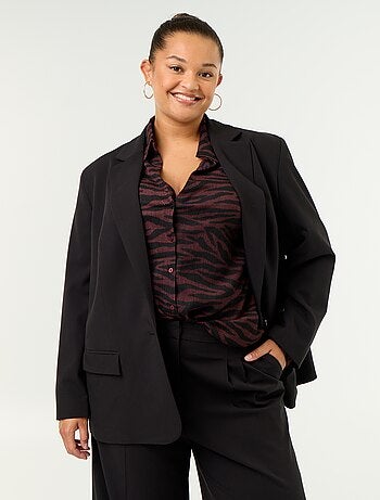 Blazer comprido de alfaiataria