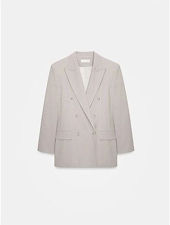 Blazer comprido em crepe dilvin