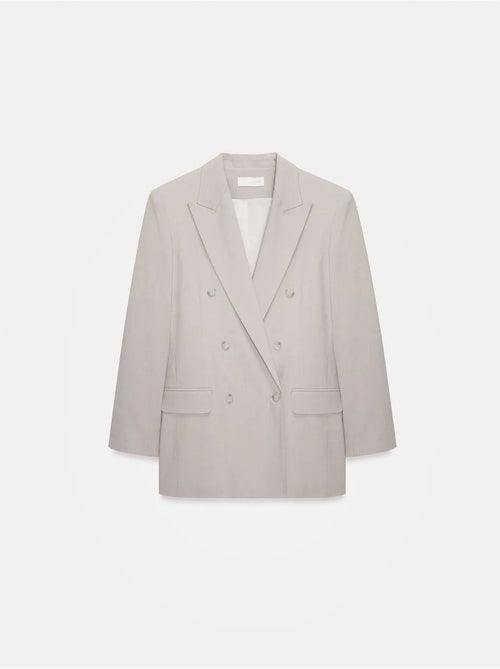 Blazer comprido em crepe dilvin - Kiabi Blazer comprido em crepe dilvin - Kiabi