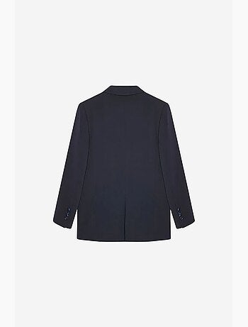 Blazer comprido oversized em crepe dilvin