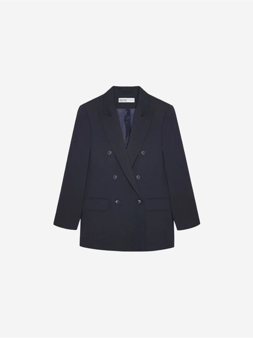 Blazer comprido oversized em crepe dilvin - Kiabi Blazer comprido oversized em crepe dilvin - Kiabi