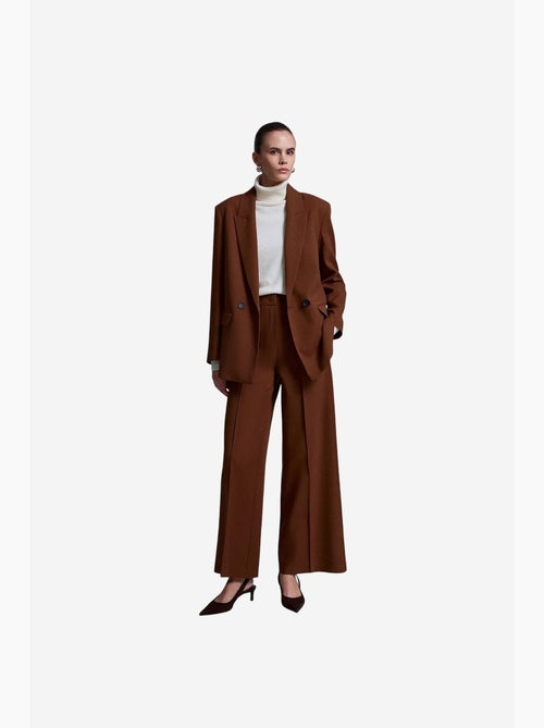Blazer comprido oversized em crepe dilvin - Kiabi Blazer comprido oversized em crepe dilvin - Kiabi
