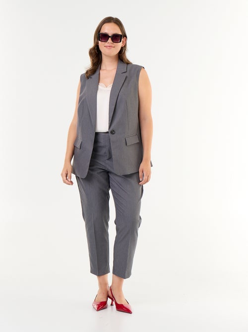 Blazer comprido sem mangas - Kiabi
