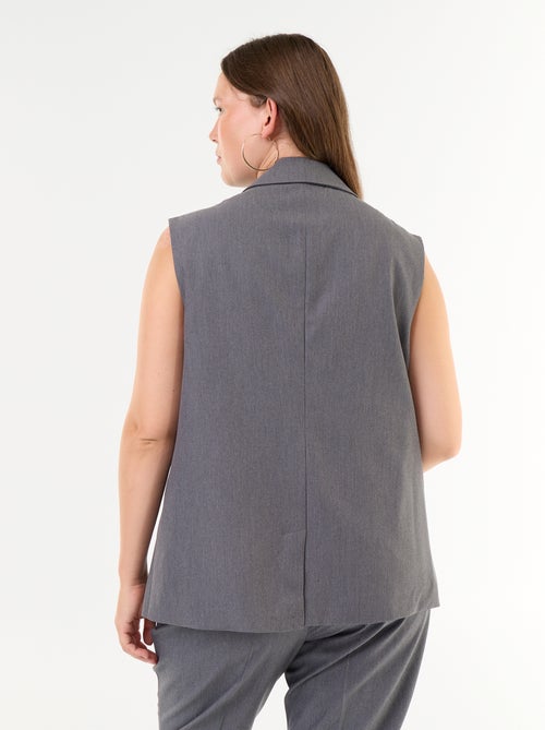 Blazer comprido sem mangas - Kiabi