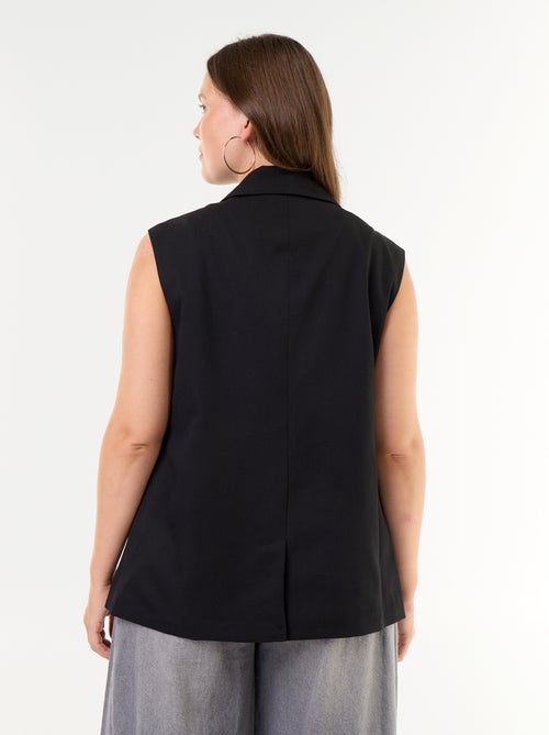 Blazer comprido sem mangas - Kiabi