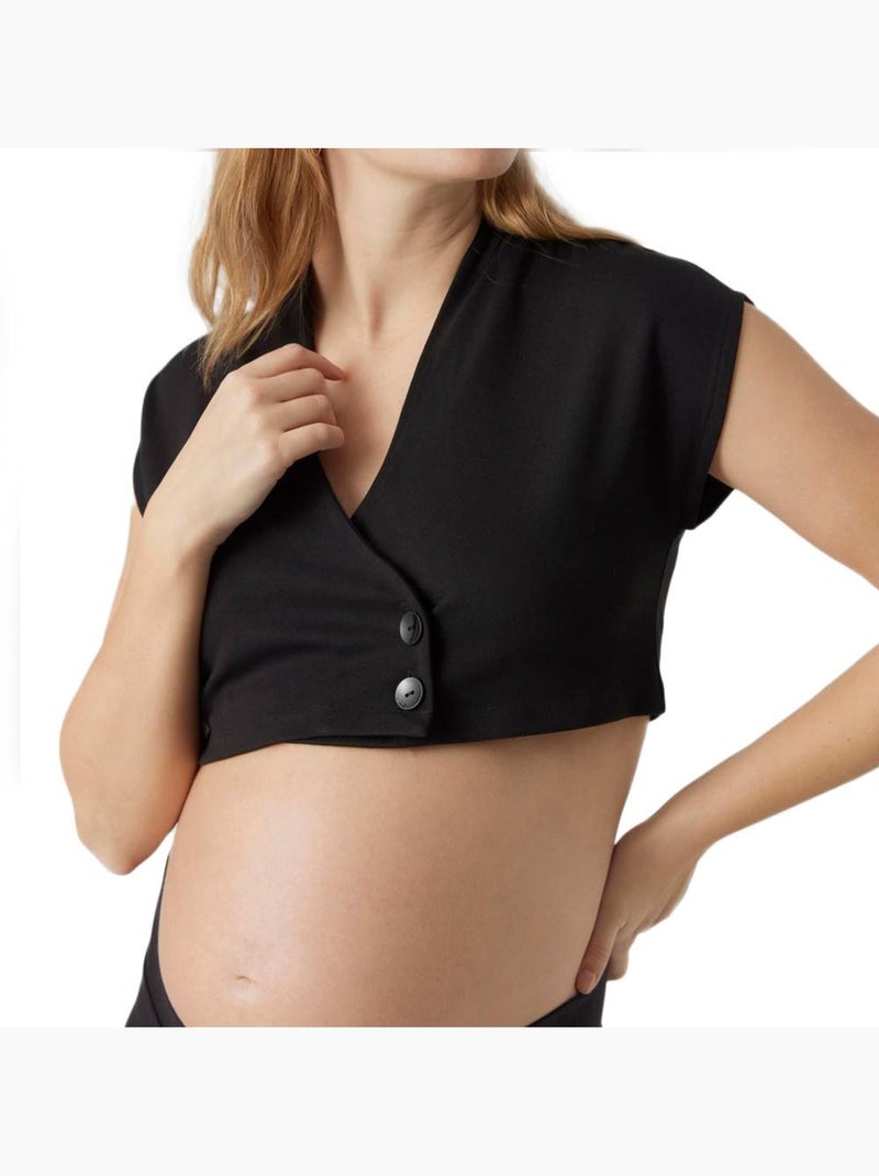 Blazer Curto Preto Mamalicious Luna para Mulher Preto - Kiabi