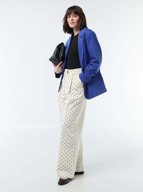 Blazer de alfaiataria com corte oversized - Kiabi