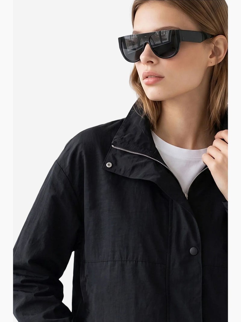 Blazer de algodão mixray Preto - Kiabi