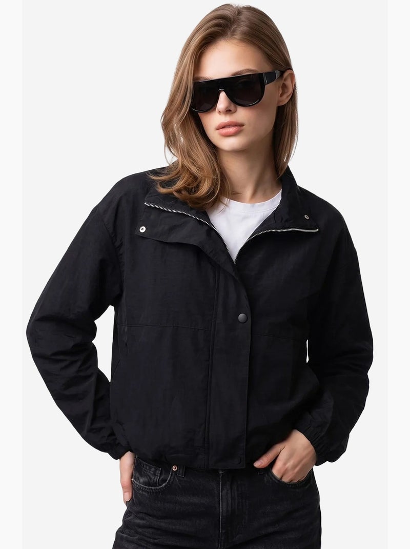 Blazer de algodão mixray Preto - Kiabi