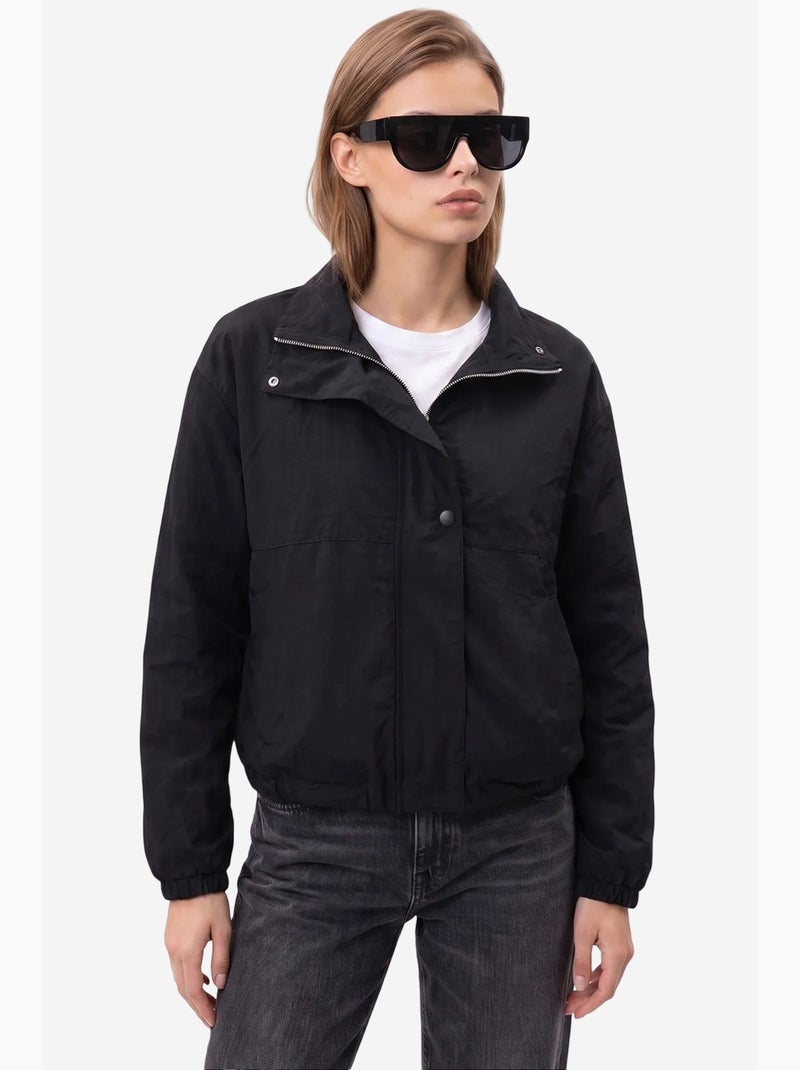 Blazer de algodão mixray Preto - Kiabi
