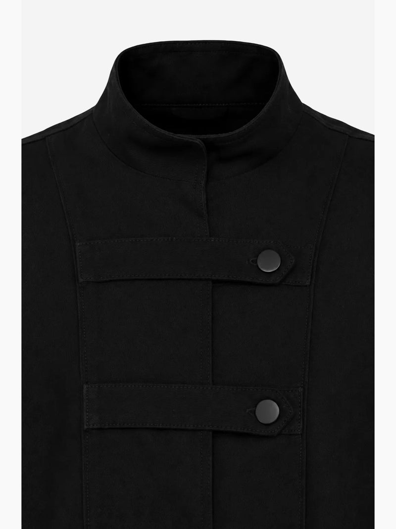 Blazer de algodão mixray Preto - Kiabi