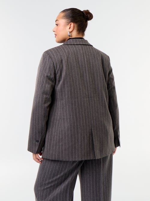 Blazer de comprimento médio com strass - Kiabi Blazer de comprimento médio com strass - Kiabi