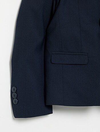 Blazer de fato de corte ajustado