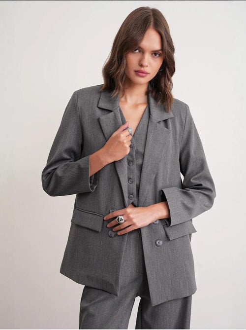 Blazer de fato mixray - Kiabi Blazer de fato mixray - Kiabi